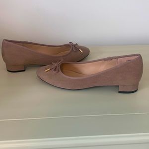 Kelly & Katie Taupe ballet flats with slight heel